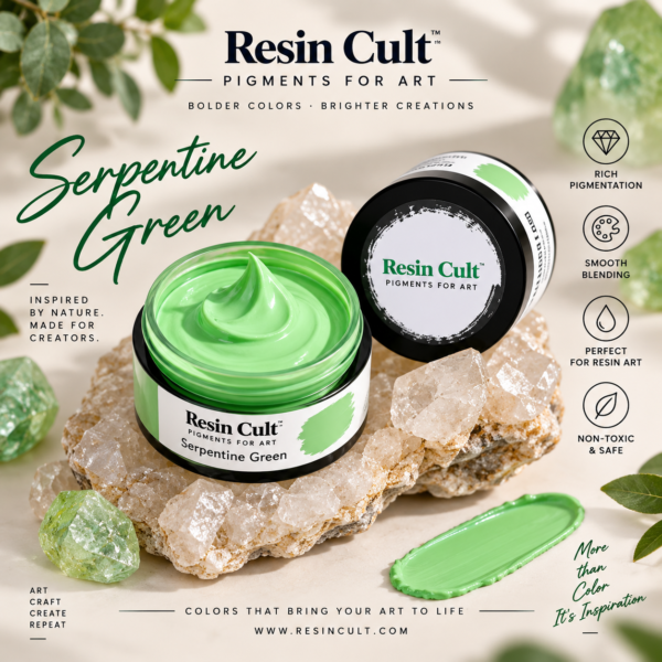 Resin Pigment Color Serpentine Green