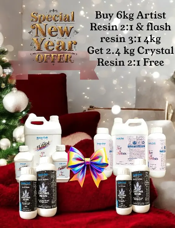 Artist resin 2:1 6 kg and flash 3:1 offer