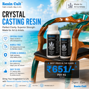 Crystal Casting Epoxy Resin 2:1 36kg Kit @ ₹651/Kg