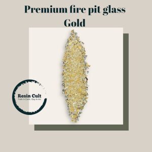 Firepit Glass Royal Gold