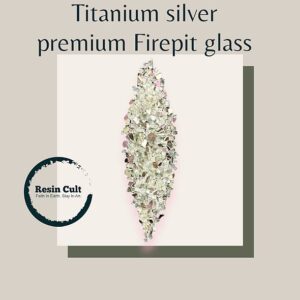 Firepit Glass Silver Titanium