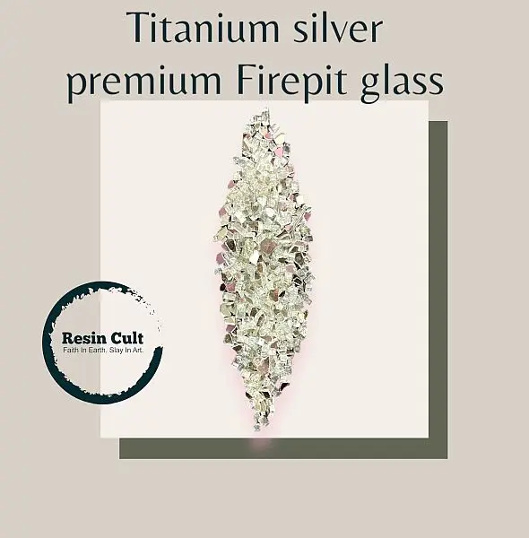 Firepit Glass Silver Titanium