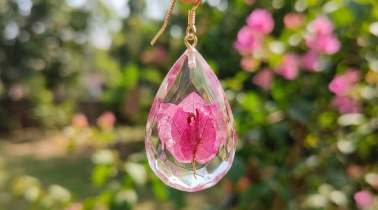 How to Make Stunning Resin Flower Earrings