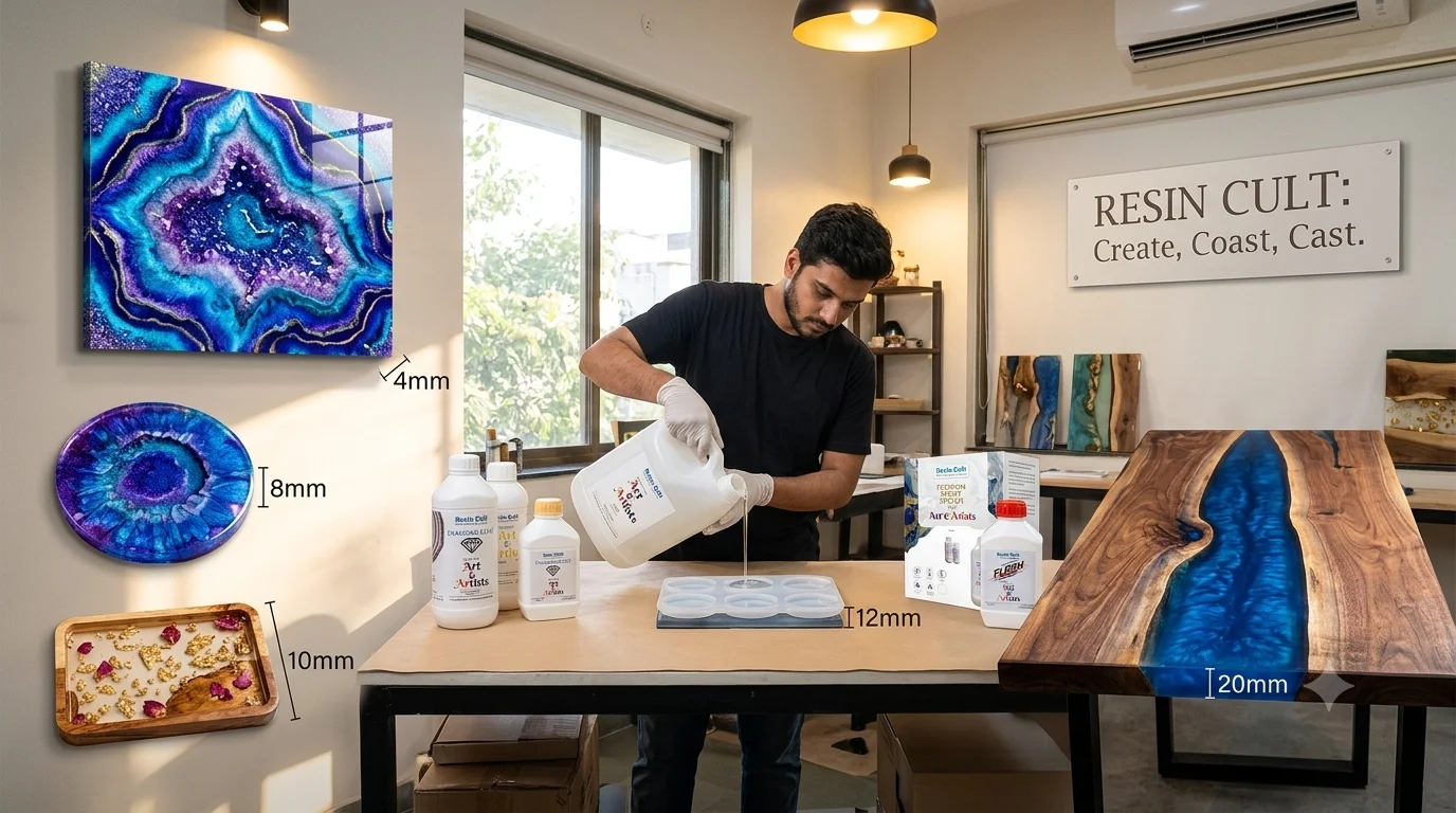 Resin Art in Hyderabad: The Complete Guide to Prices, Supplies, & Expert Techniques