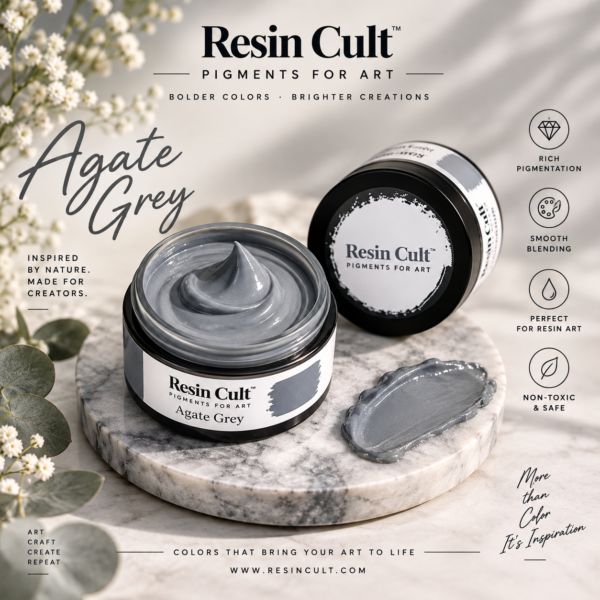 Resin Pigment Color Agate Grey