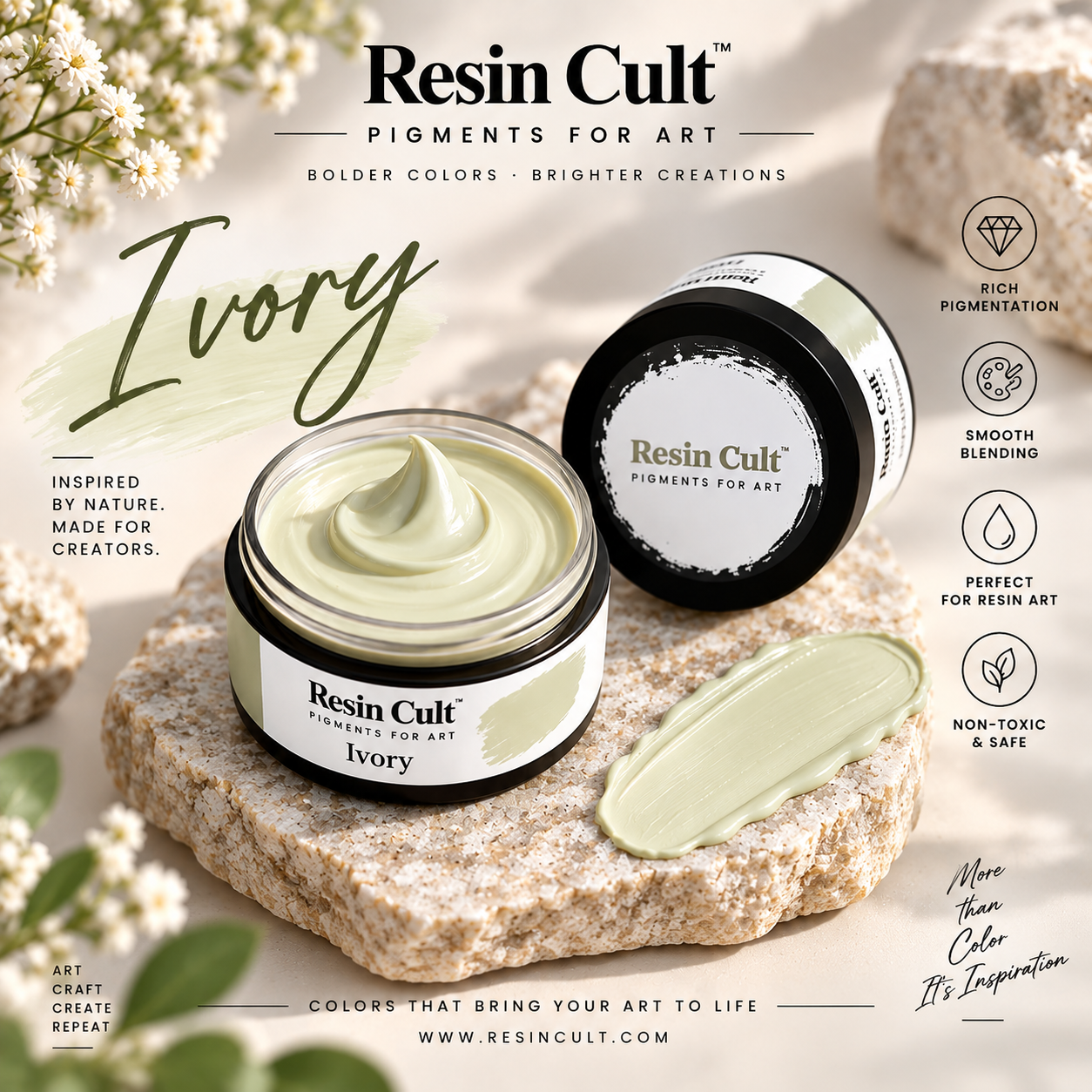 Resin Pigment Color Ivory