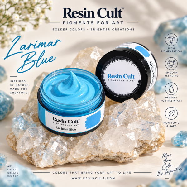 Resin Pigment Color Larimar Blue